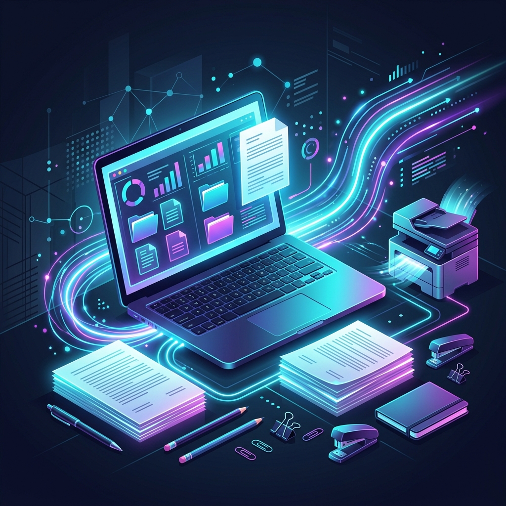 Servicios informáticos y papelería comercial